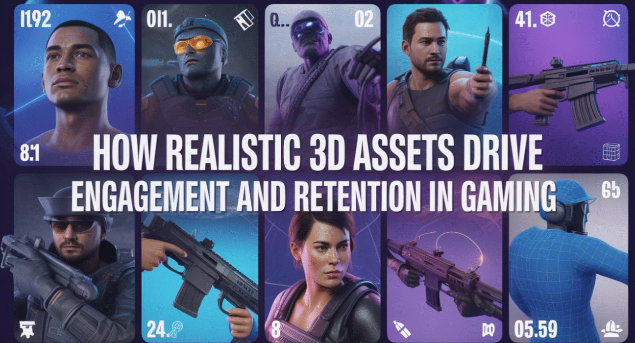 Realistic 3D assets for engagement