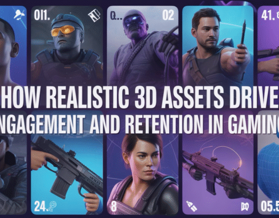 Realistic 3D assets for engagement