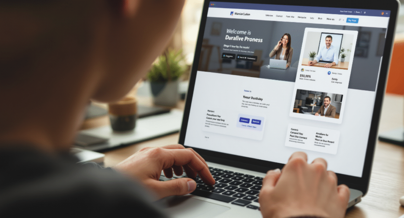 Website with a Free Template