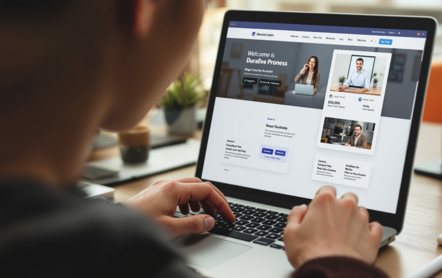 Website with a Free Template