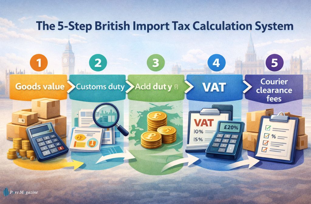 The 5-Step British Import Tax Calculation System