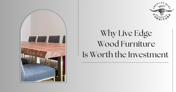 live edge wood furniture
