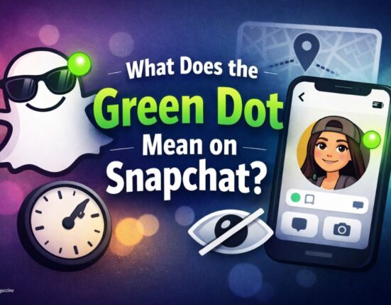 what does the green dot mean on snapchat