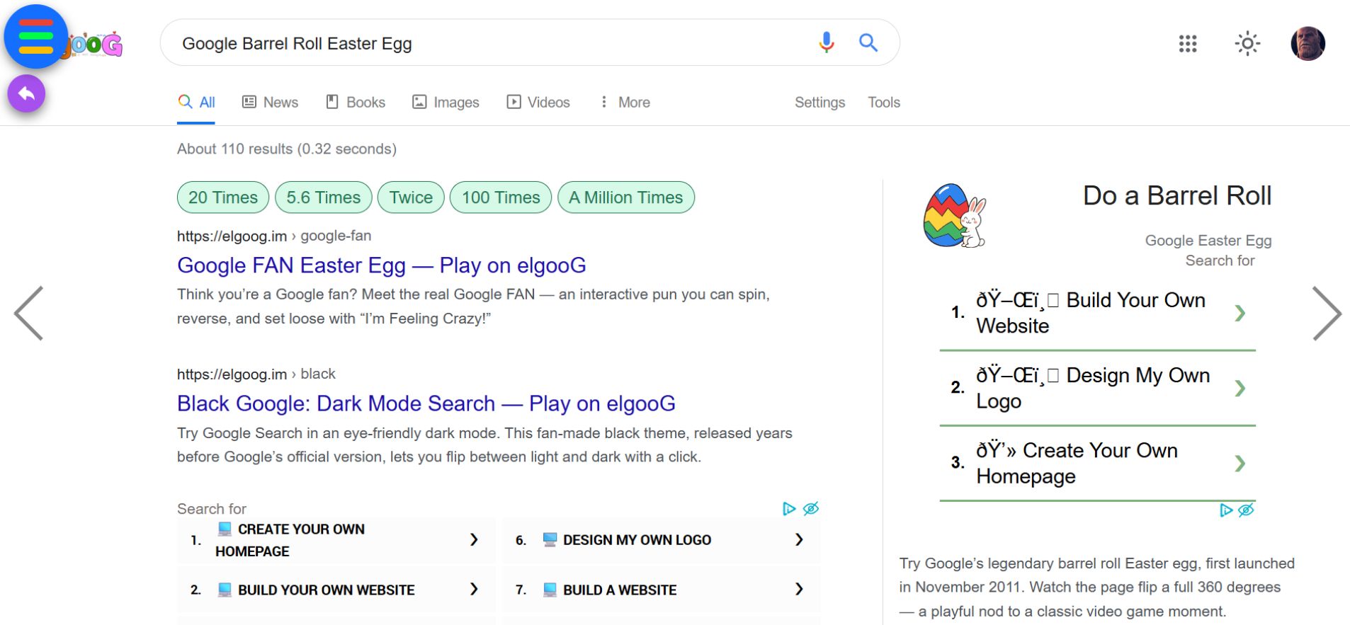 Simulating Do a Barrel Roll x200