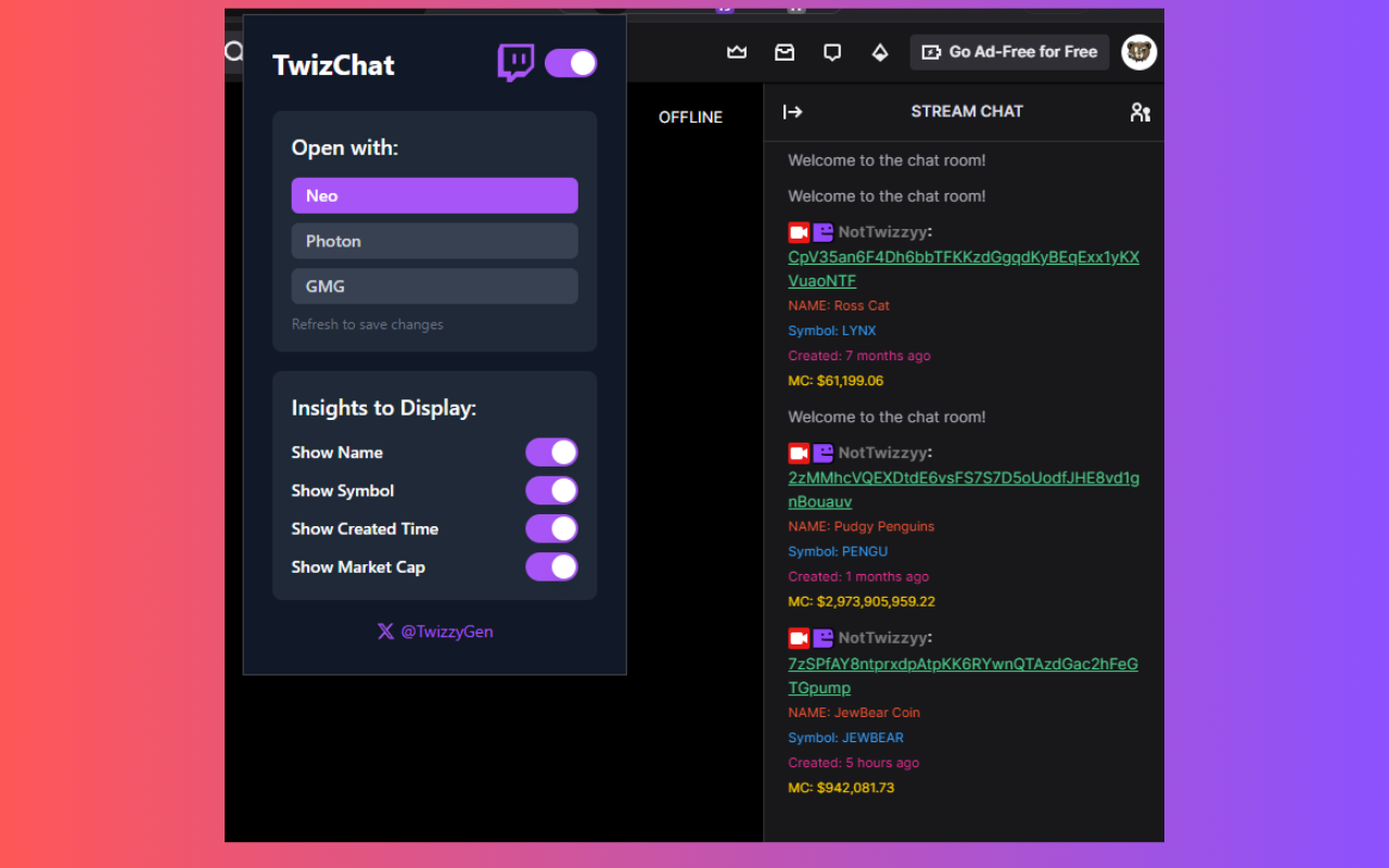 twizchat chrome extension