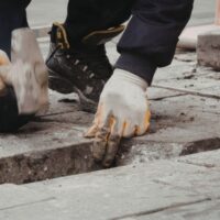 permeable paving installation