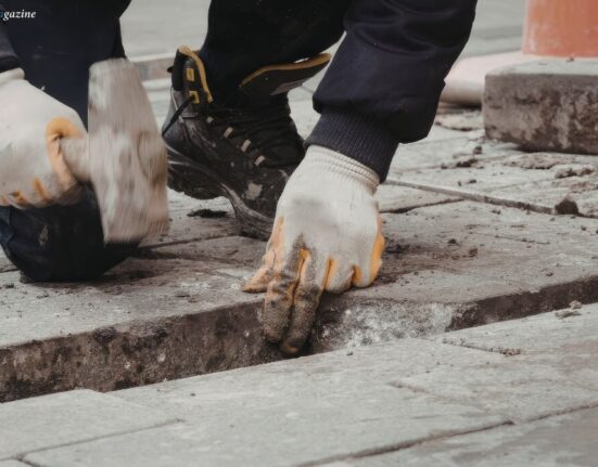 permeable paving installation