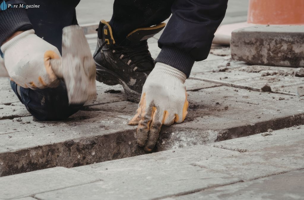 permeable paving installation