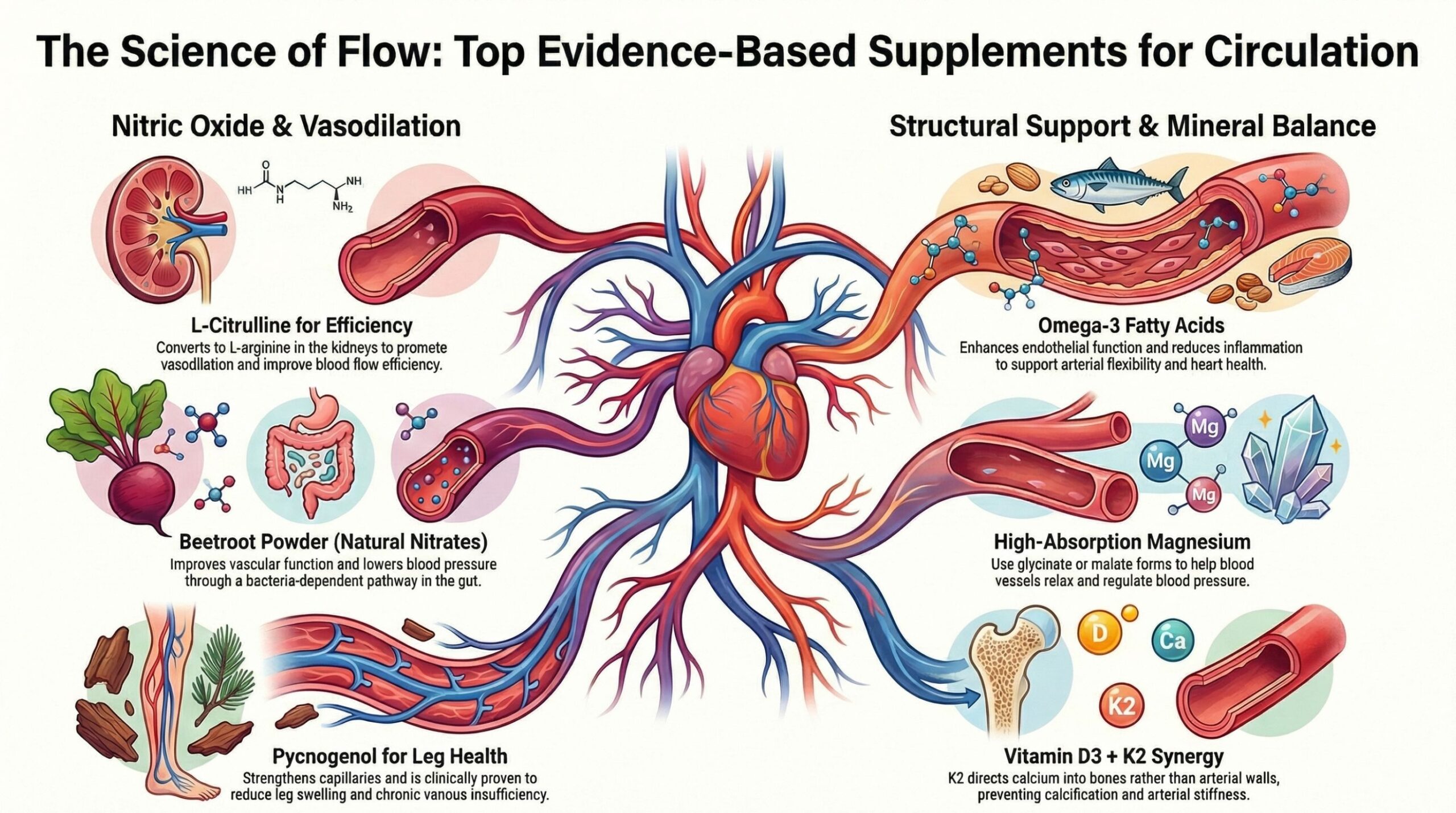 Best Supplements for Circulation (2026 Evidence-Based)