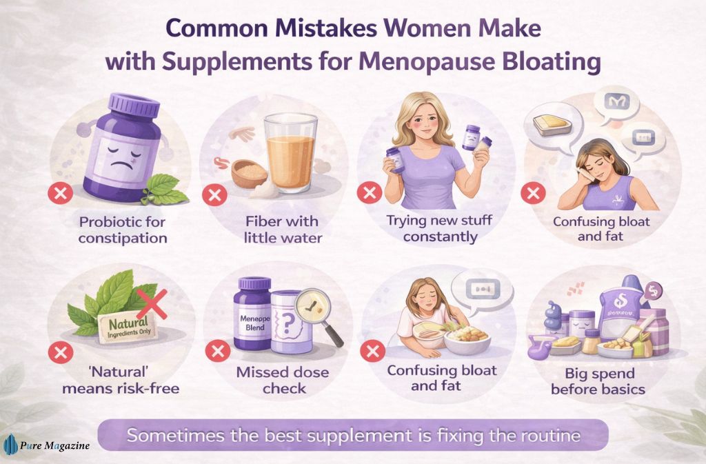 Common mistakes women make with supplements for menopause bloating