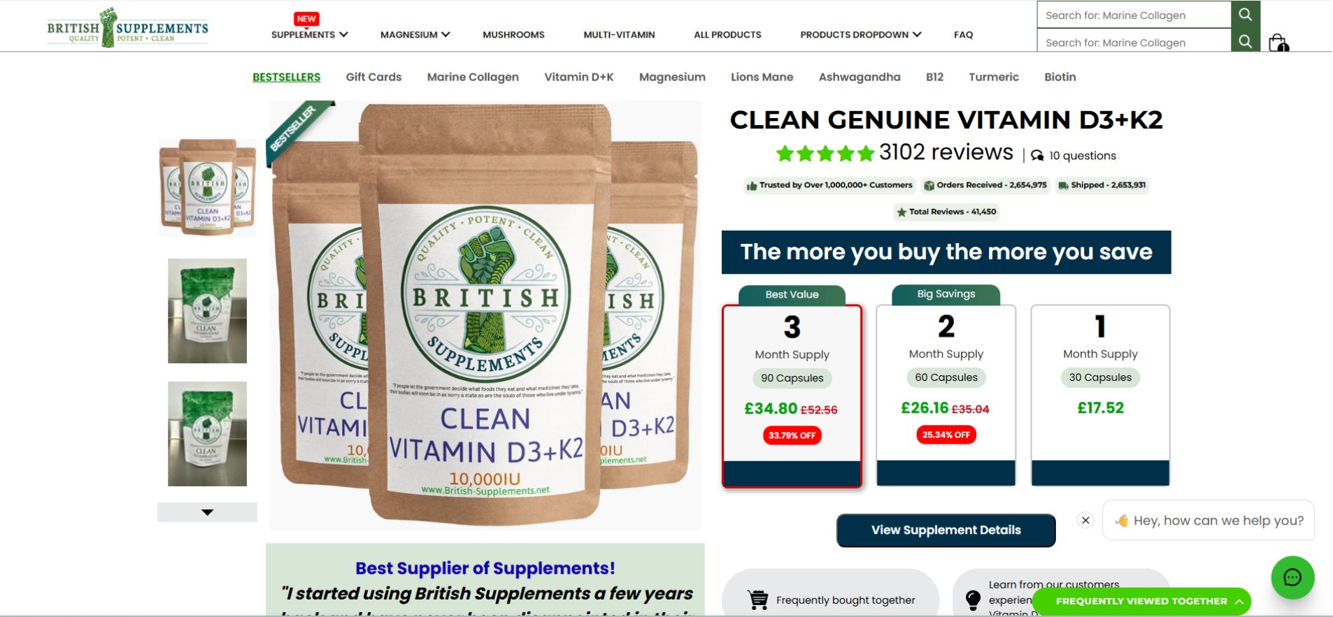 How the british supplement discount works