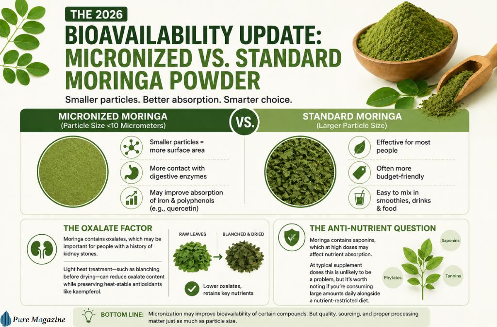 Micronized vs. Standard Moringa Powder