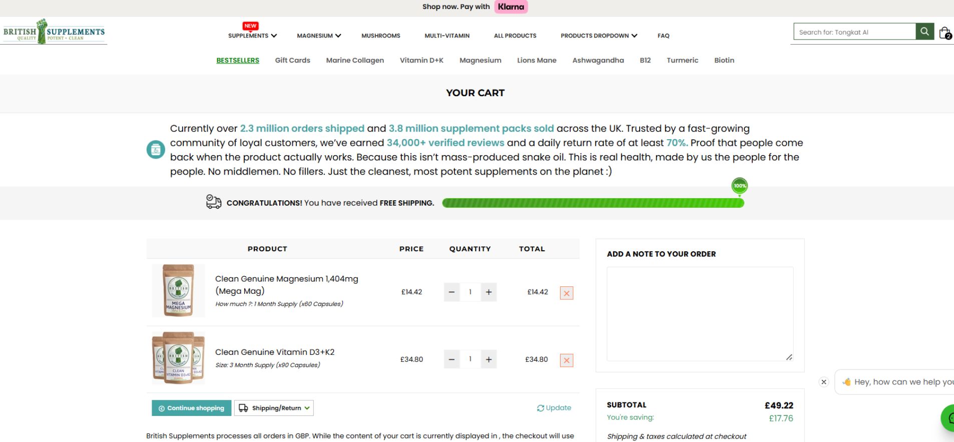 The £49 Free Shipping Threshold