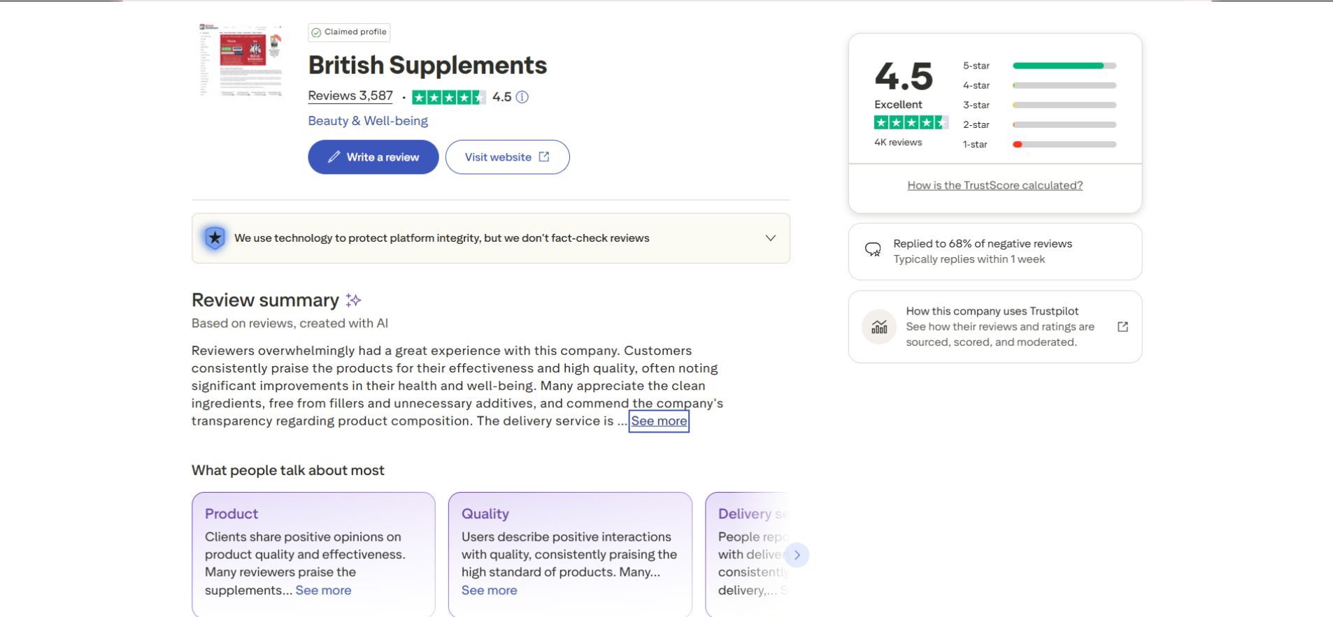 british-supplements-trustpilot-ratings