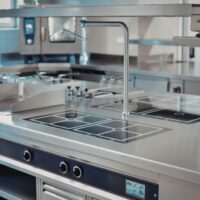 stainless steel kitchen cabinets