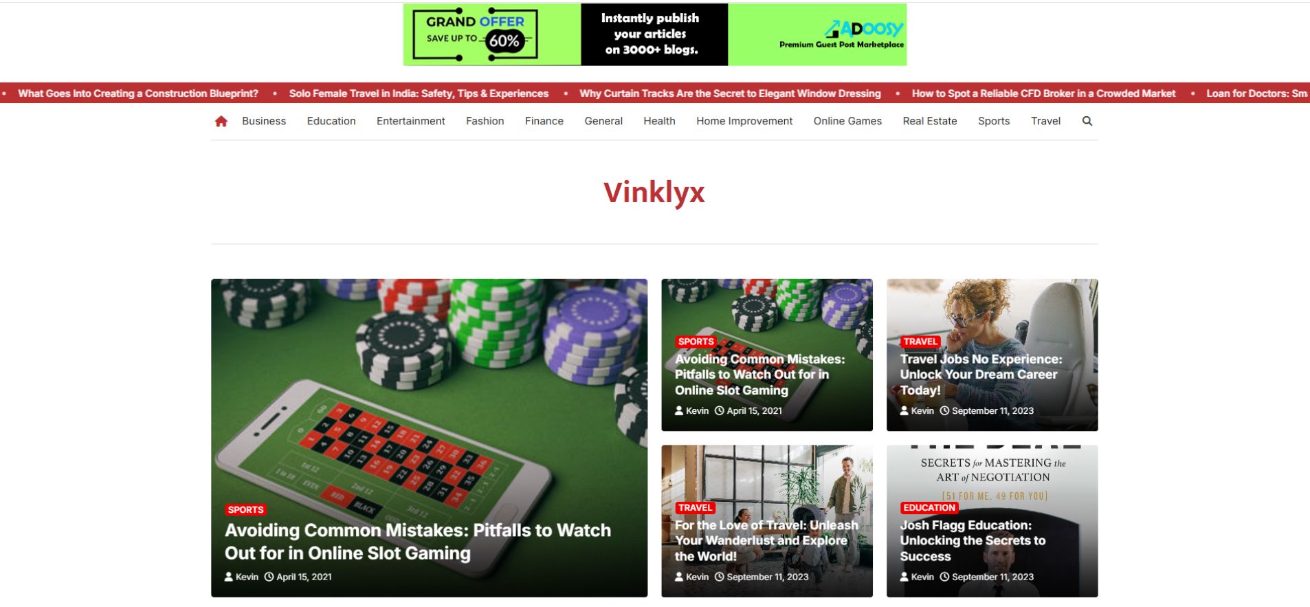 vinklyx-website