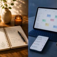 Paper planner vs digital planner for anxiety